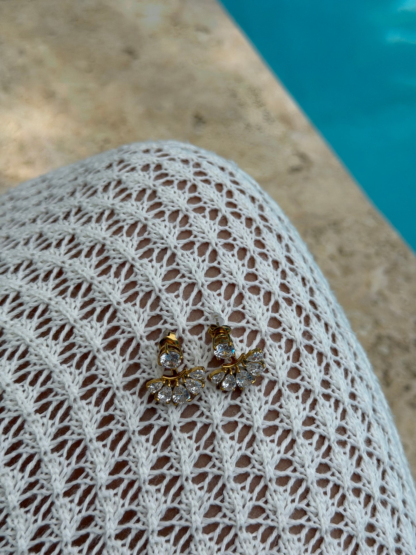 Coral earrings