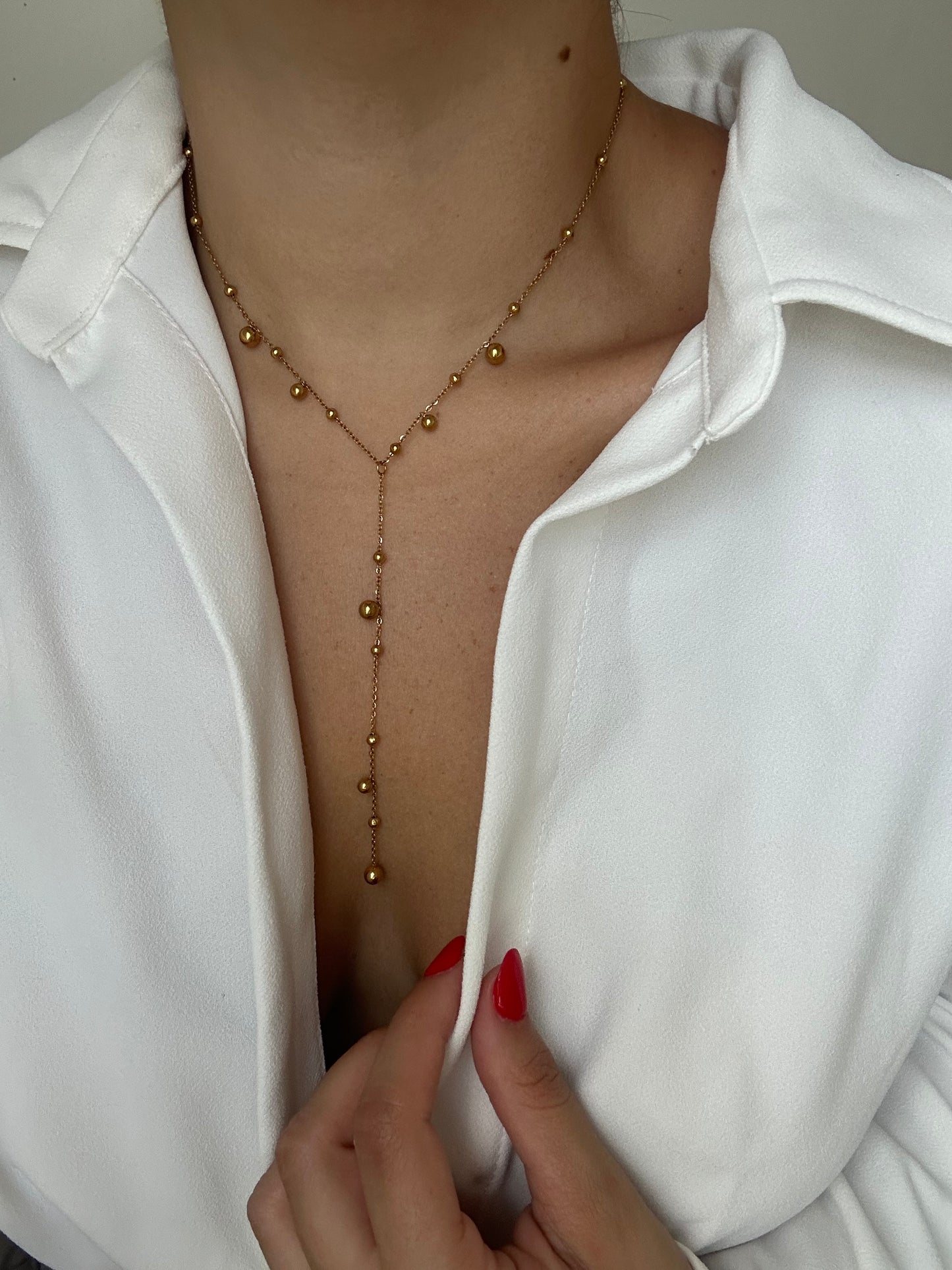 Paula lariat necklace