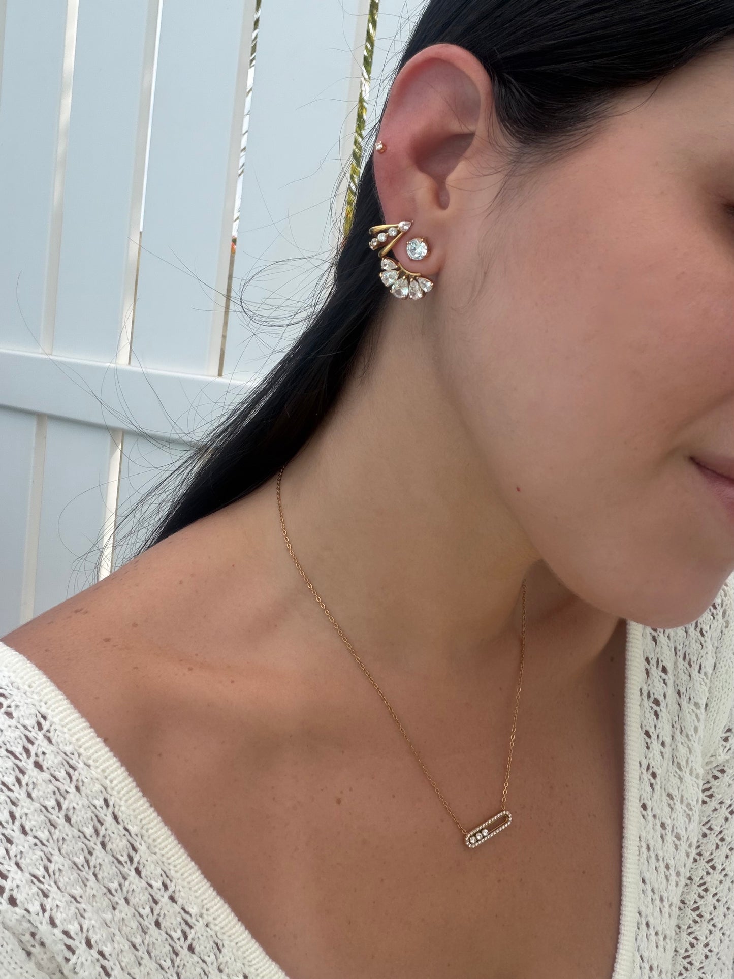 Coral earrings